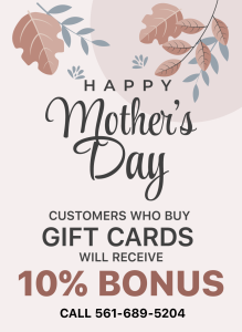 10% Bonus for Mother's Day!